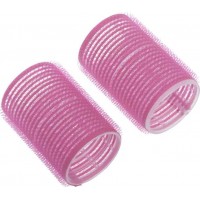 Бигуди-липучки Dewal Beauty d 24ммx63мм(10шт) розовые арт.DBL24