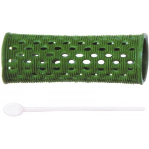 Бигуди пластиковые DEWAL, зеленые d 26 мм 12 шт/уп арт.RMHR3