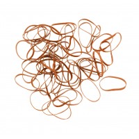 Резинки для волос DEWAL, силиконовые, коричневые, midi 50шт/уп арт.RES033