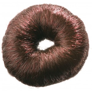 Валик для прически DEWAL, искусственный волос, коричневый d8 см арт.HO-5115 Brown