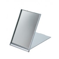 Зеркало косметическое DEWAL,пластик,серебристое, складное 7,5х 5см арт.MR-9M404