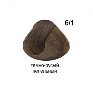 OLLIN COLOR 6/1 темно-русый пепельный 60мл Перманентная крем-краска для волос
