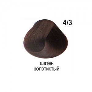 OLLIN COLOR 4/3 шатен золотистый 60мл Перманентная крем-краска для волос