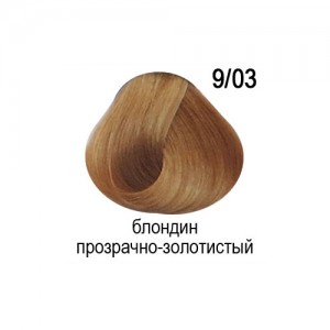 OLLIN COLOR 9/03 блондин прозрачно-золотистый 60мл Перманентная крем-краска для волос