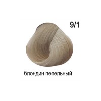 OLLIN COLOR 9/1 блондин пепельный 60мл Перманентная крем-краска для волос