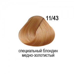 OLLIN COLOR 11/43 специальный блондин медно-золотистый 60мл Перманентная крем-краска для волос