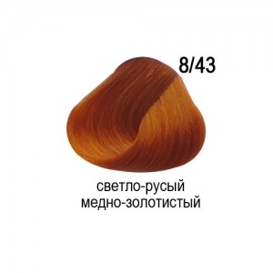 OLLIN COLOR 8/43 светло-русый медно-золотистый 60мл Перманентная крем-краска для волос